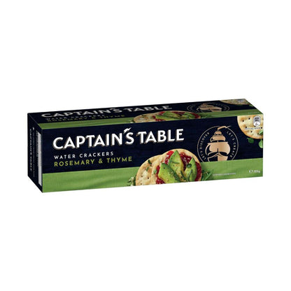 Captain's Table Water Crackers Rosemary & Thyme - 125g