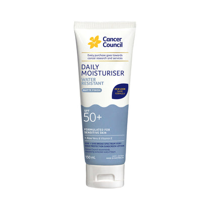 Cancer Council Daily Moisturiser Sunscreen SPF 50+ - 150mL
