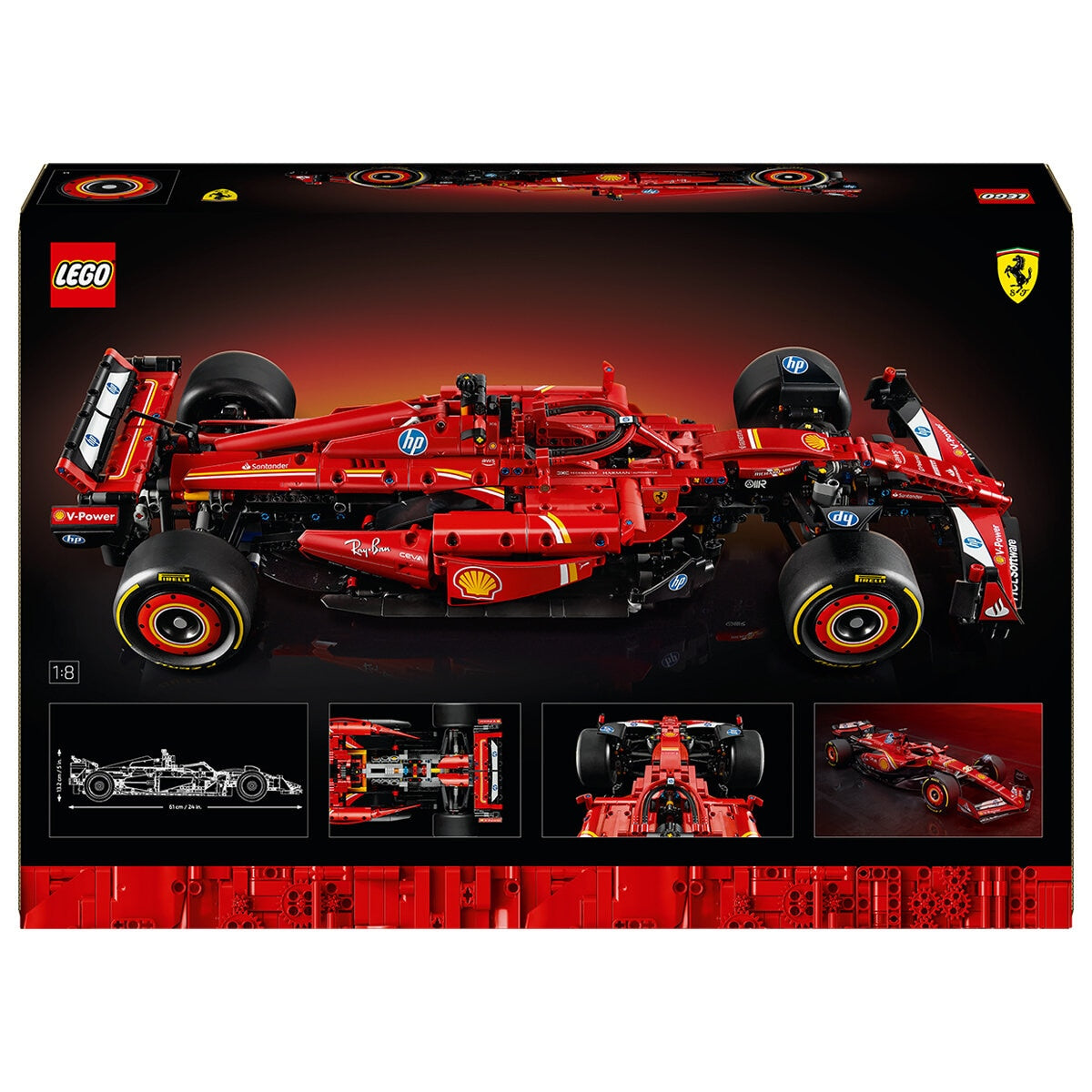 LEGO Technic Ferrari SF-24 F1 Car 42207 1:8 Scale Detailed Adult
