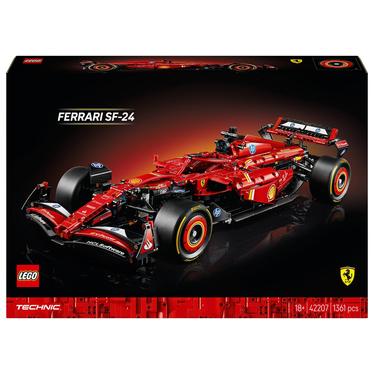 LEGO Technic Ferrari SF-24 F1 Car 42207 1:8 Scale Detailed Adult