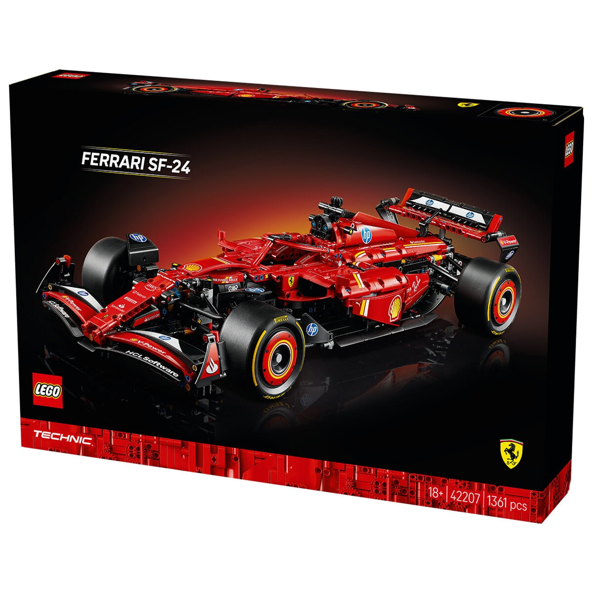 LEGO Technic Ferrari SF-24 F1 Car 42207 1:8 Scale Detailed Adult