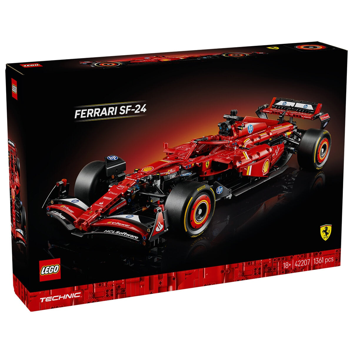 LEGO Technic Ferrari SF-24 F1 Car 42207 1:8 Scale Detailed Adult