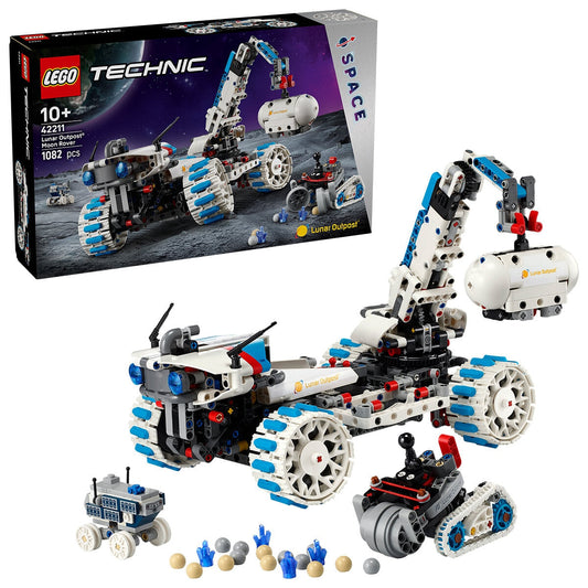 LEGO Technic Lunar Outpost Moon Rover Space Vehicle 42211 STEM