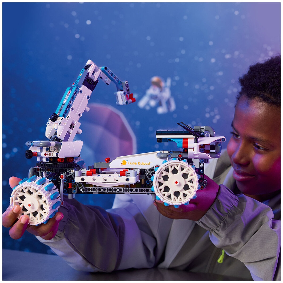 LEGO Technic Lunar Outpost Moon Rover Space Vehicle 42211 STEM