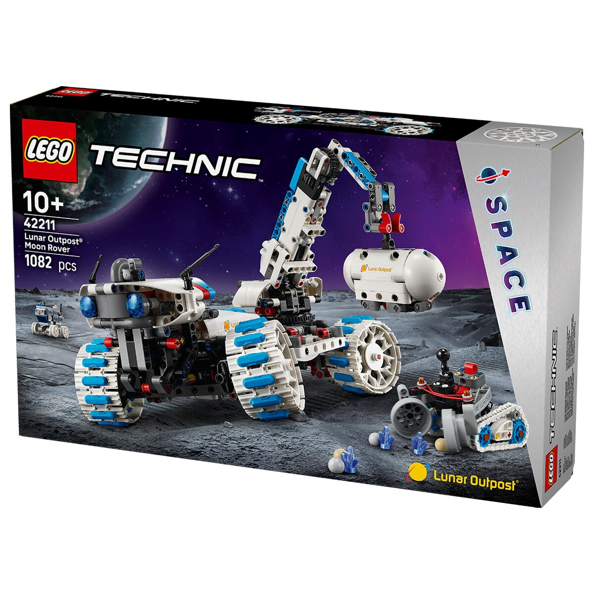 LEGO Technic Lunar Outpost Moon Rover Space Vehicle 42211 STEM