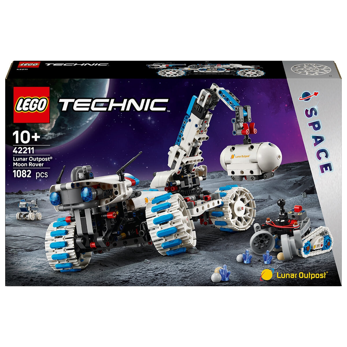 LEGO Technic Lunar Outpost Moon Rover Space Vehicle 42211 STEM