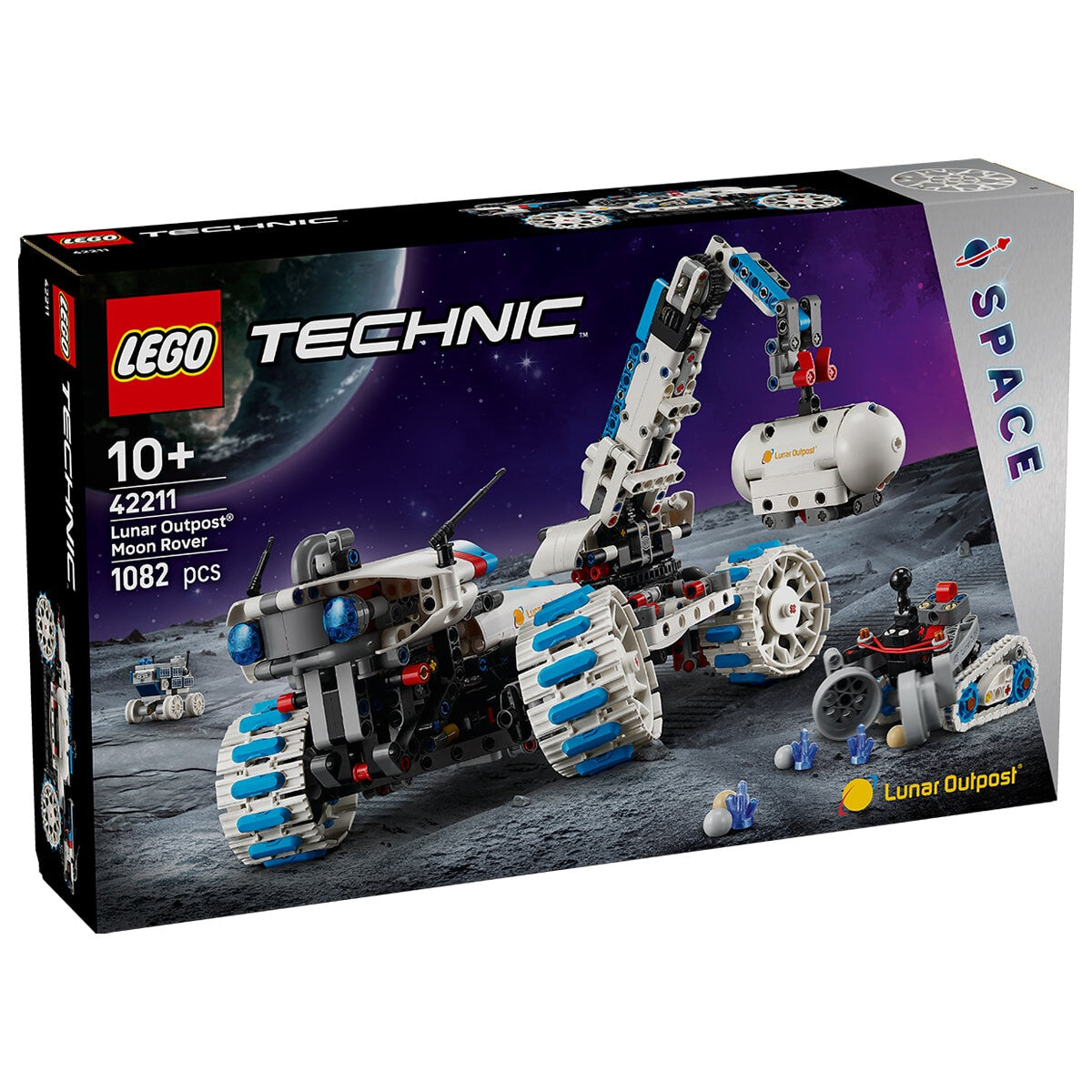 LEGO Technic Lunar Outpost Moon Rover Space Vehicle 42211 STEM
