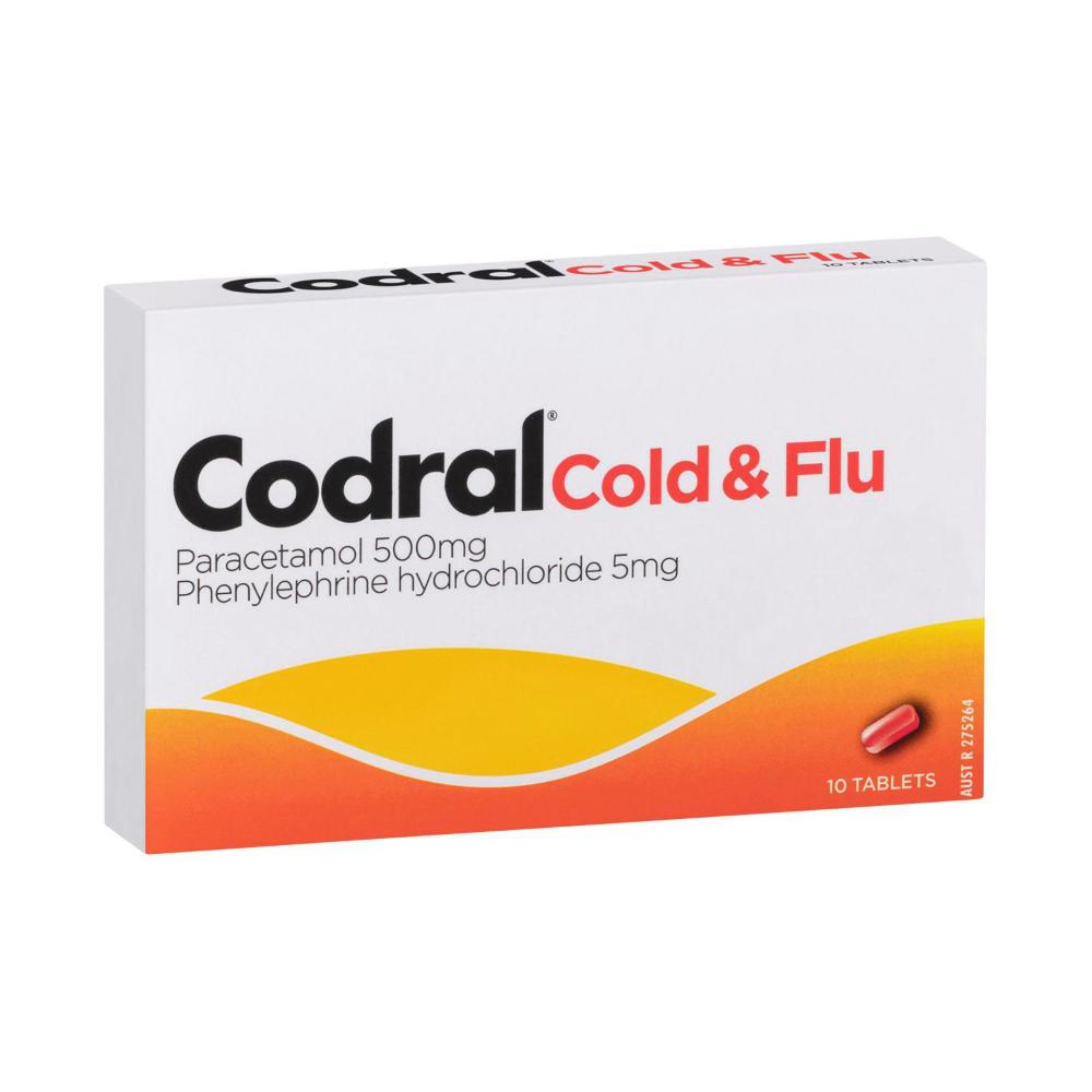 Codral Cold & Flu Tablets - 10 pack
