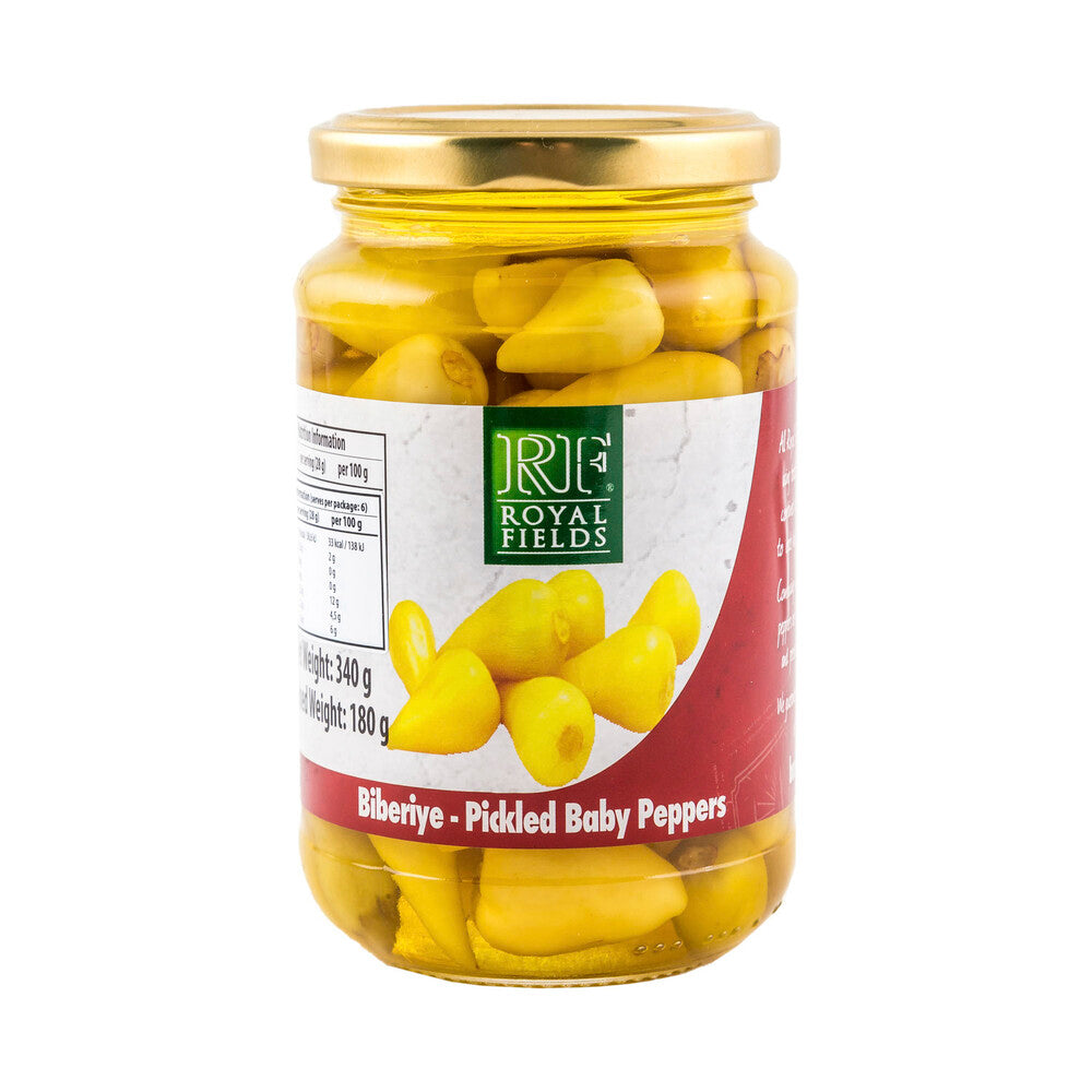 Royal Fields Baby Peppers Biberiye Pickles - 340g