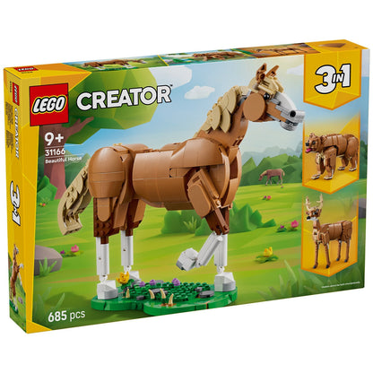 Lego Creator 3-in-1 Beautiful Horse 685-Piece Animal Toy 31166