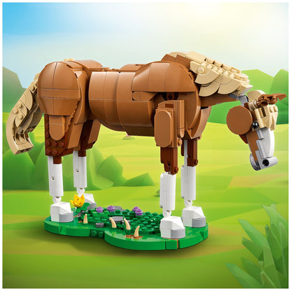 Lego Creator 3-in-1 Beautiful Horse 685-Piece Animal Toy 31166