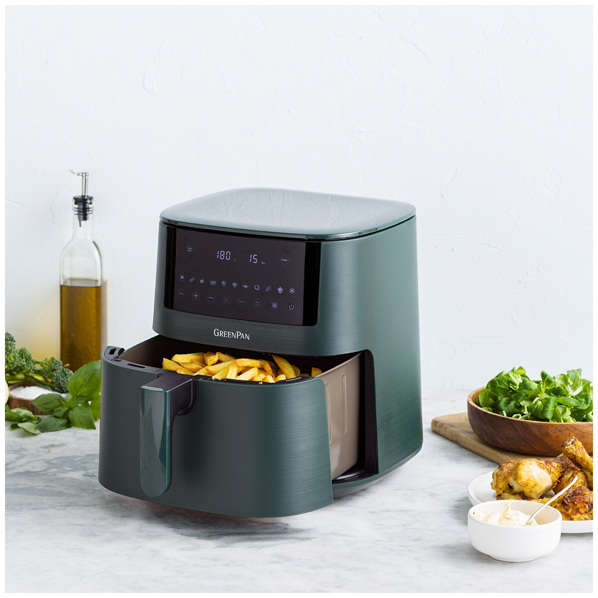 Greenpan Bistro Air Fryer CC009007-001 Pine Green 7.2L