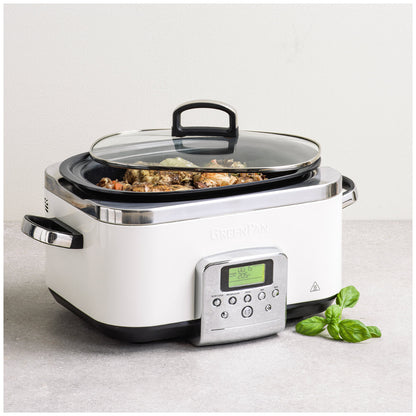 Greenpan Pfas-Free Slow Cooker CC005724-003 Cloud Cream 6L