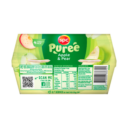 SPC Apple & Pear Puree - 4 pack