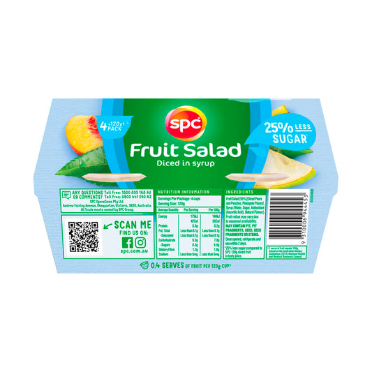 SPC Fruit Salad Less Sugar - 4 pack
