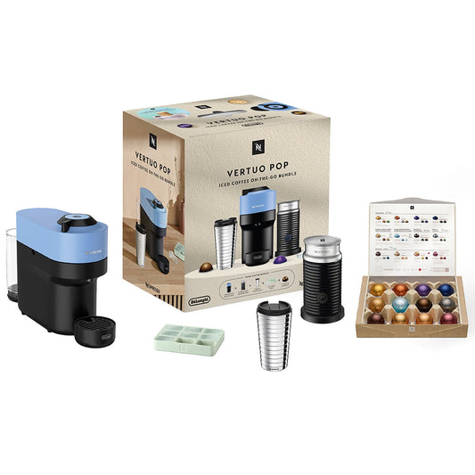 De'Longhi Nespresso Vertuo Pop Iced Value Pack ENV90AAEICE Pacific Blue