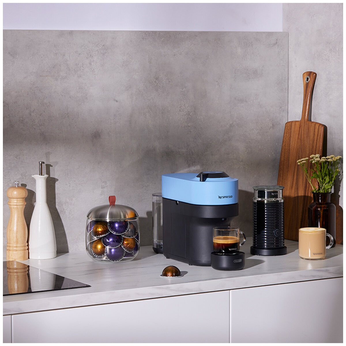 De'Longhi Nespresso Vertuo Pop Iced Value Pack ENV90AAEICE Pacific Blue