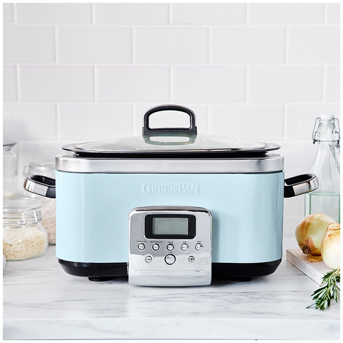 Greenpan Slow Cooker CC005725-003 Blue Haze 6L