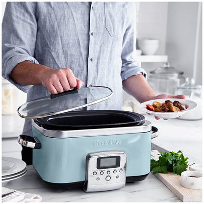 Greenpan Slow Cooker CC005725-003 Blue Haze 6L