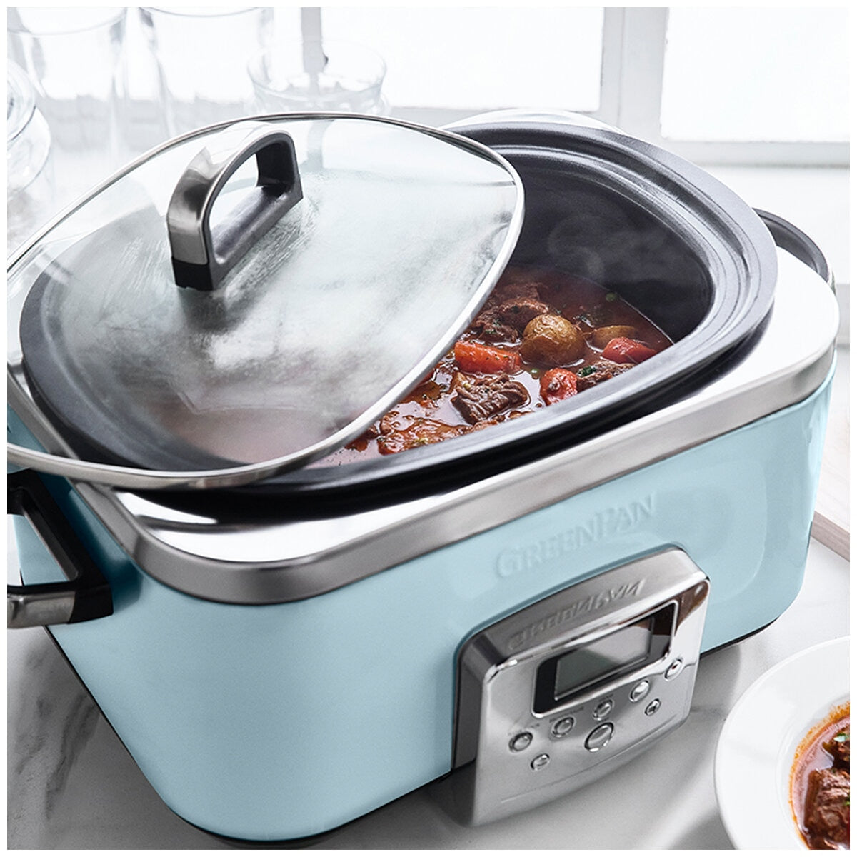 Greenpan Slow Cooker CC005725-003 Blue Haze 6L
