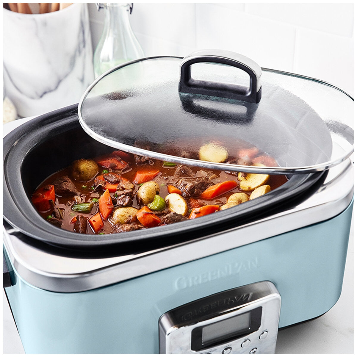 Greenpan Slow Cooker CC005725-003 Blue Haze 6L