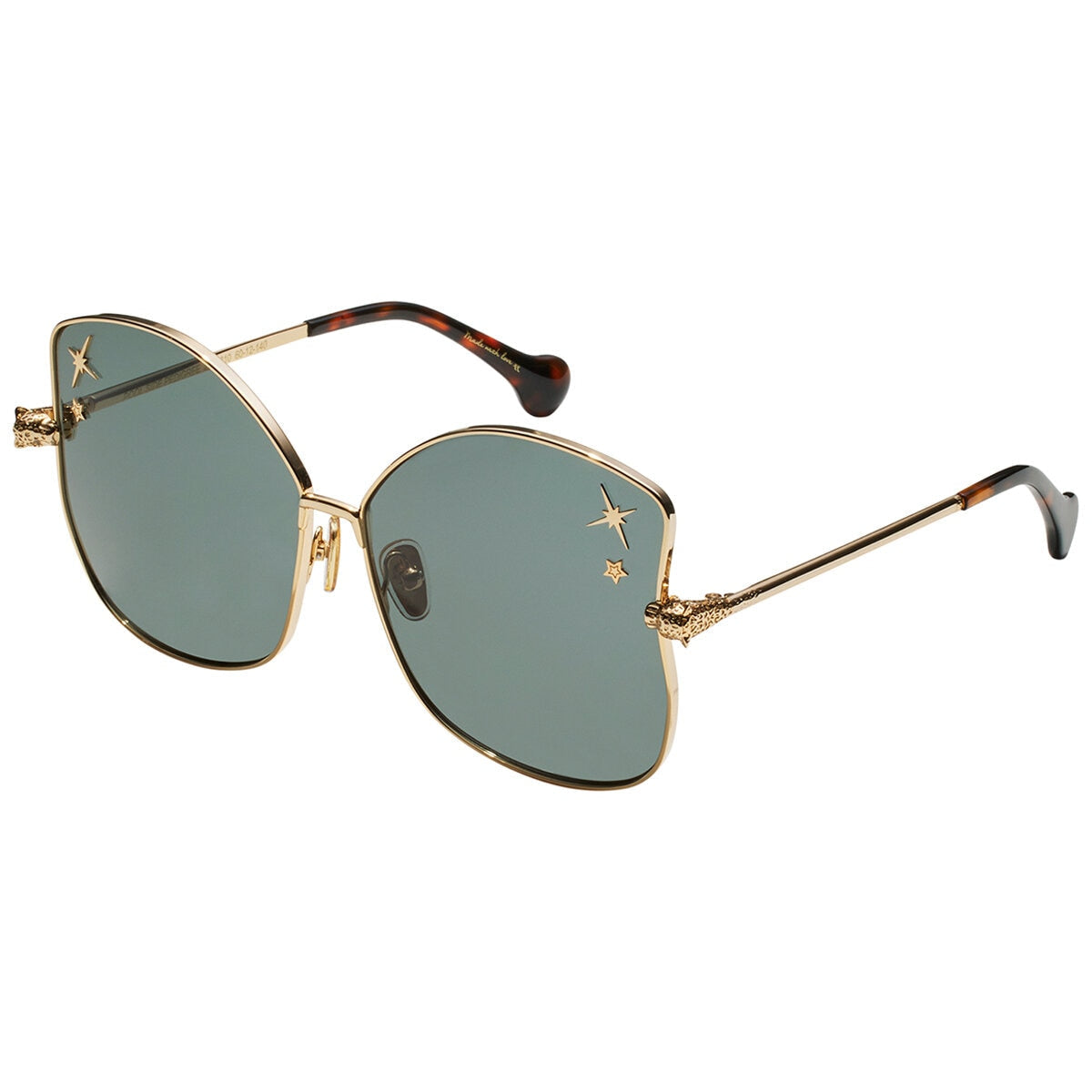 Camilla Pedigree 2330810 Butterfly Sunglasses Gold Metal Green