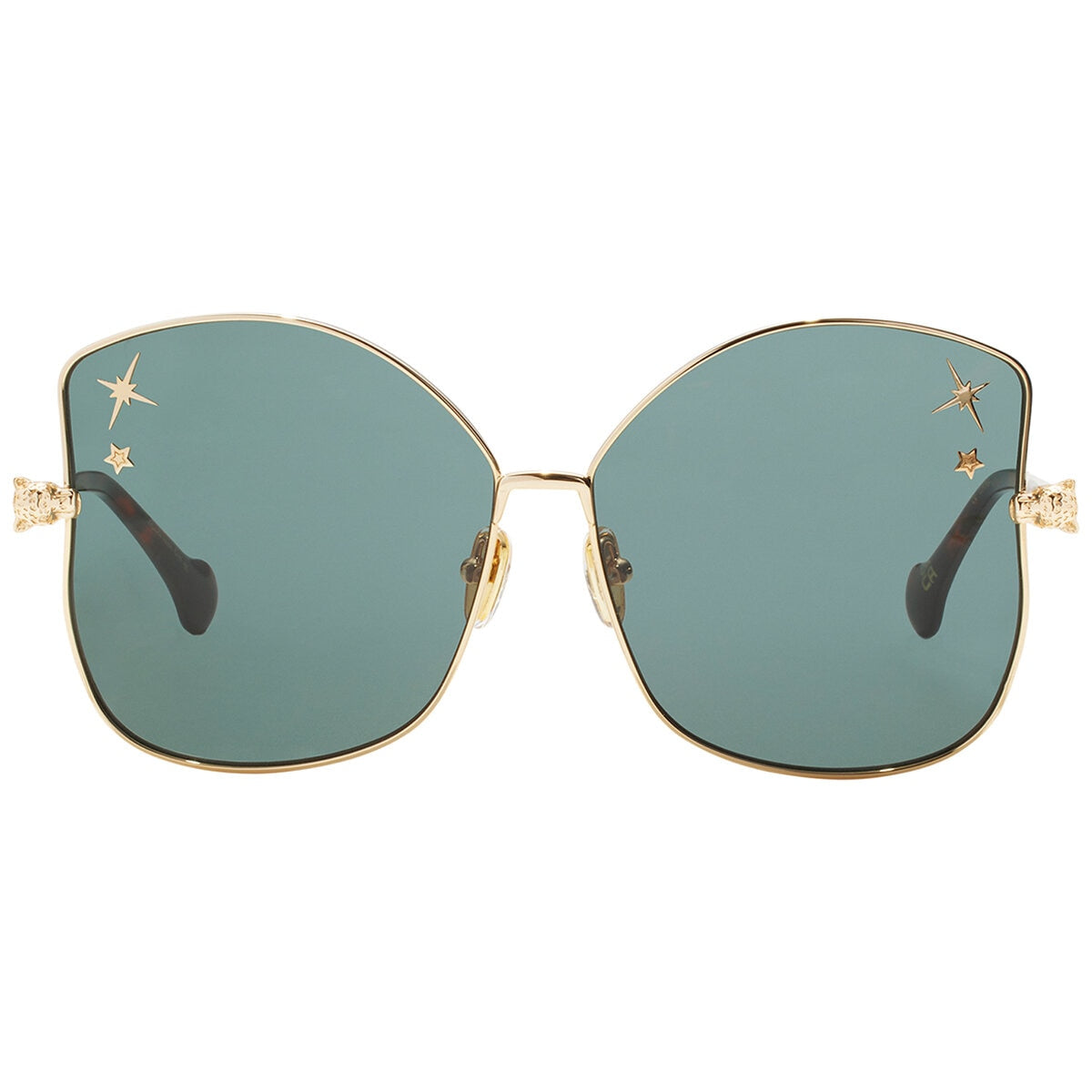 Camilla Pedigree 2330810 Butterfly Sunglasses Gold Metal Green