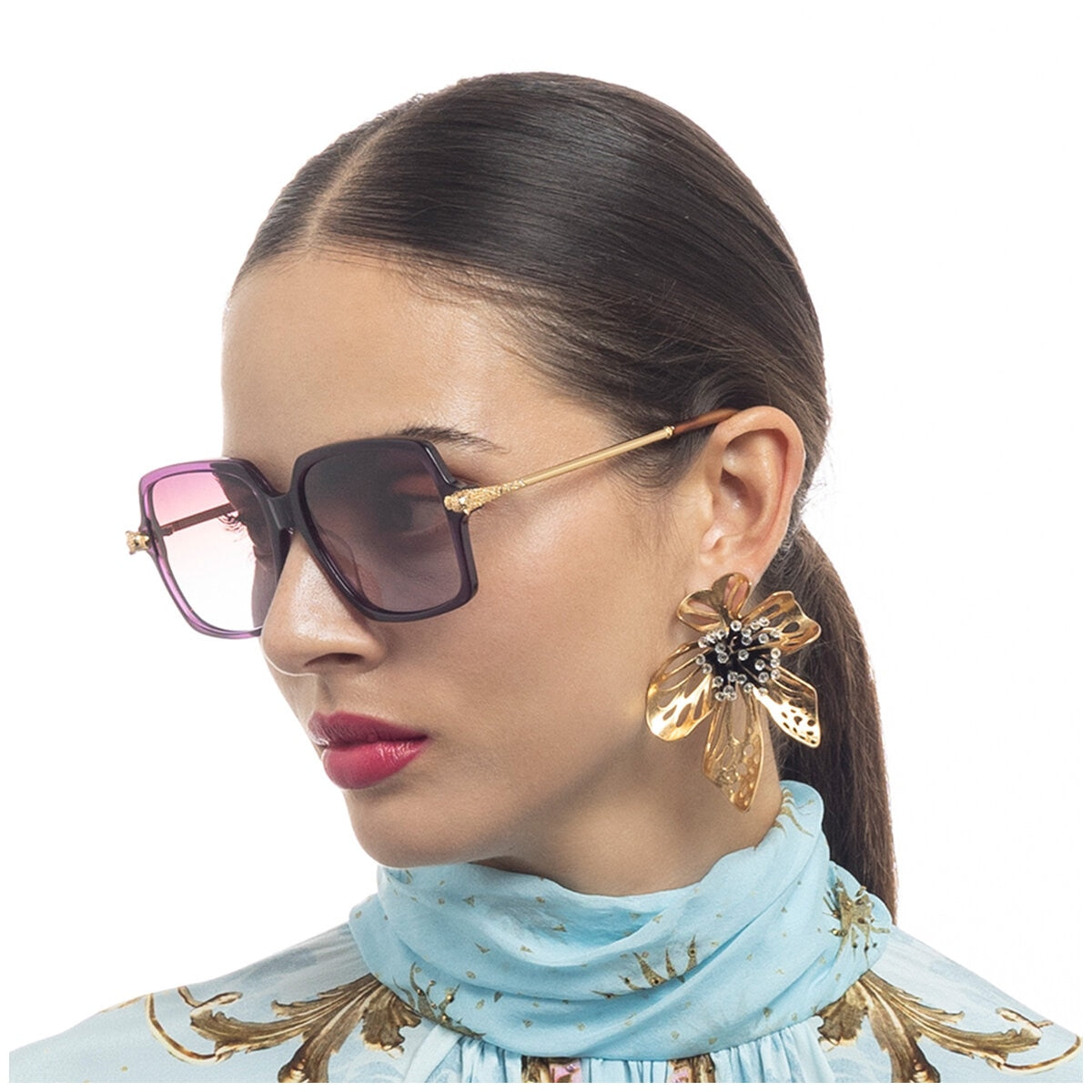 Camilla the Lavish Life 2431019 Women's Square Sunglasses Mulberry