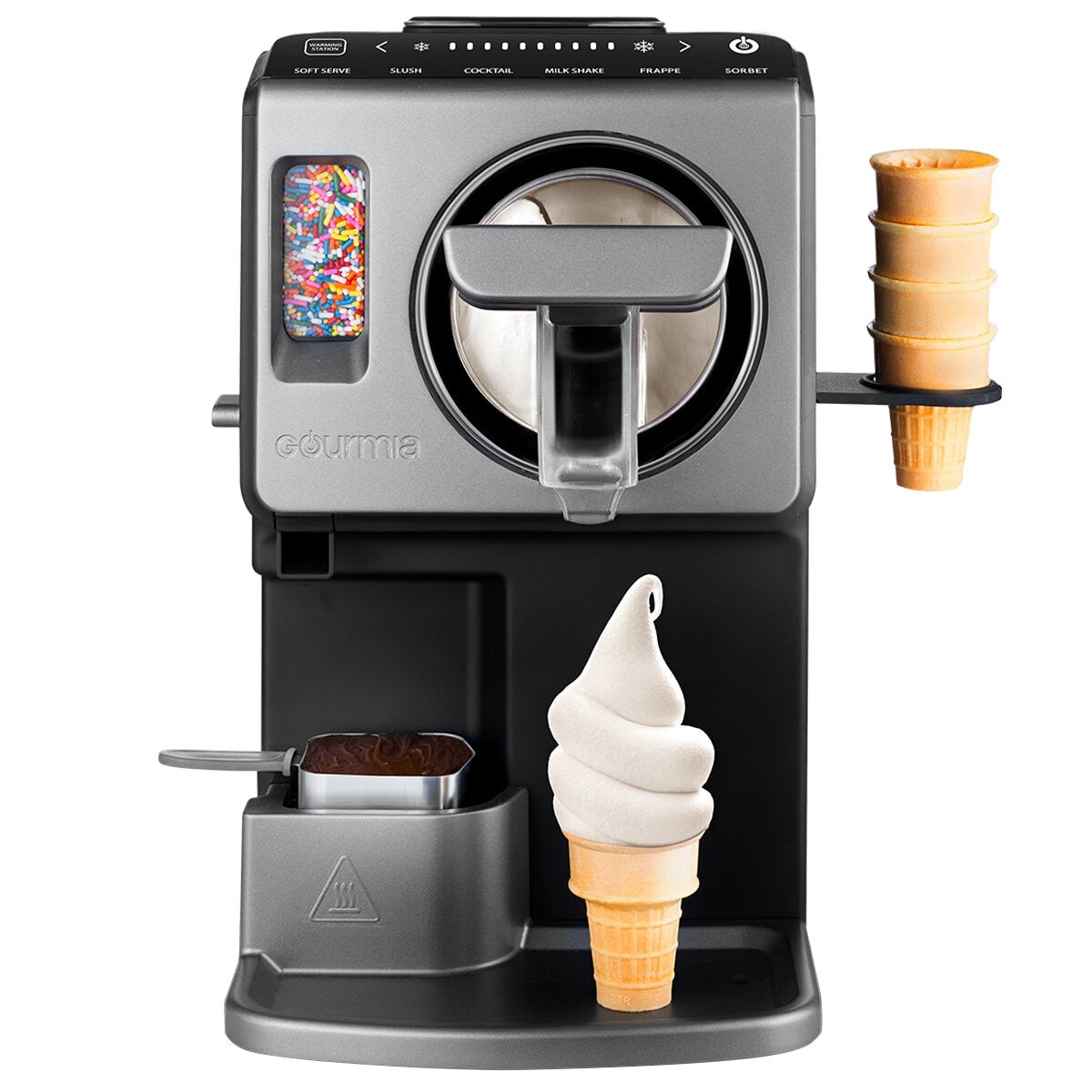 Gourmia Soft Serve Maker GSI1020 240W Black Grey 2L