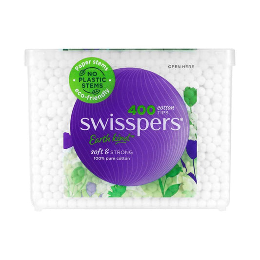 Swisspers Cotton Tips Paperstems - 400 pack