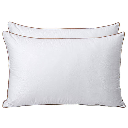 Lavance Antibacterial Pillow All-Season White/Copper Gold 2 Pack