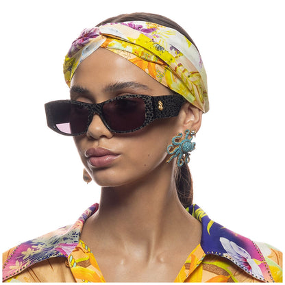 Camilla Pinot At the Palazzo 2330821 Rectangle Sunglasses Leopard Black