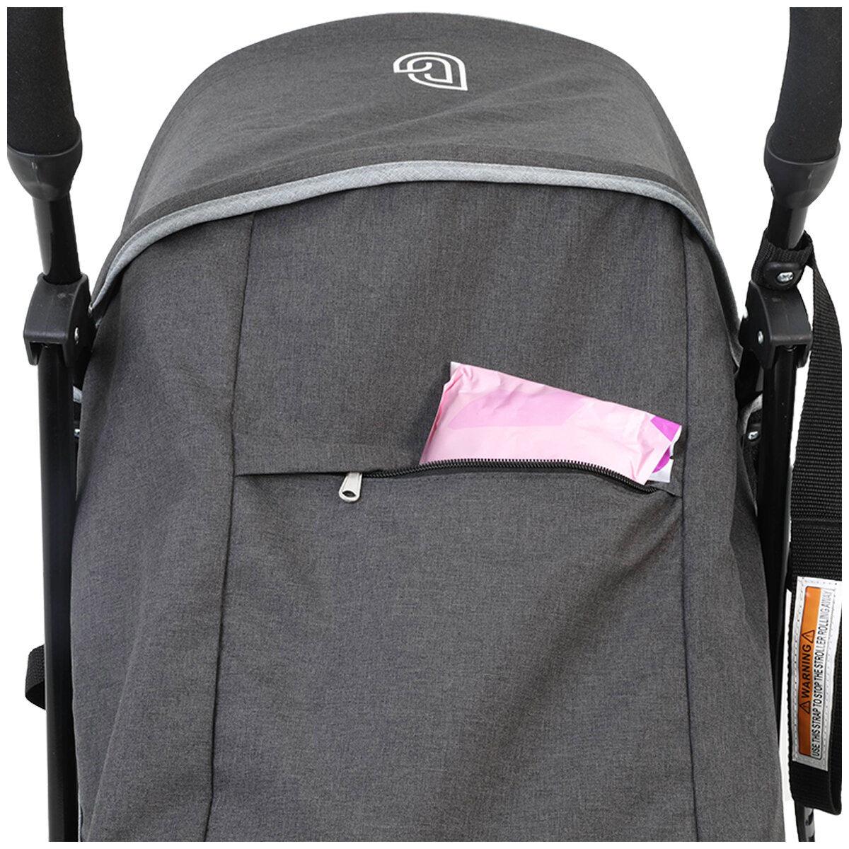 Betti Granny Stroller B-Granny-Blk Black Polyester Lightweight