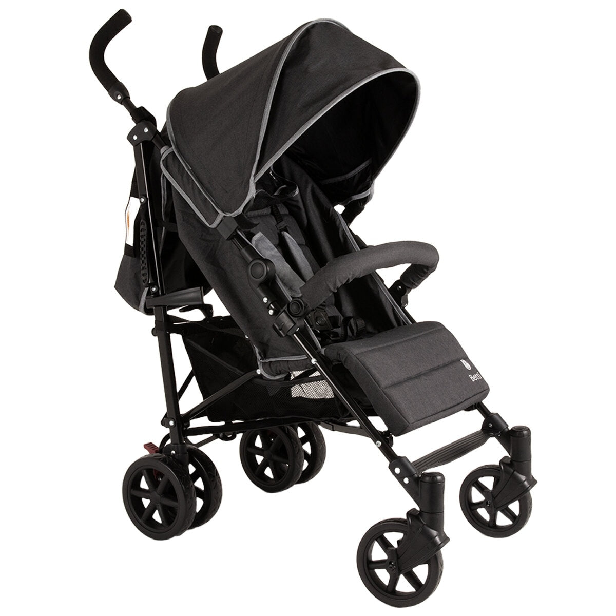 Betti Granny Stroller B-Granny-Blk Black Polyester Lightweight