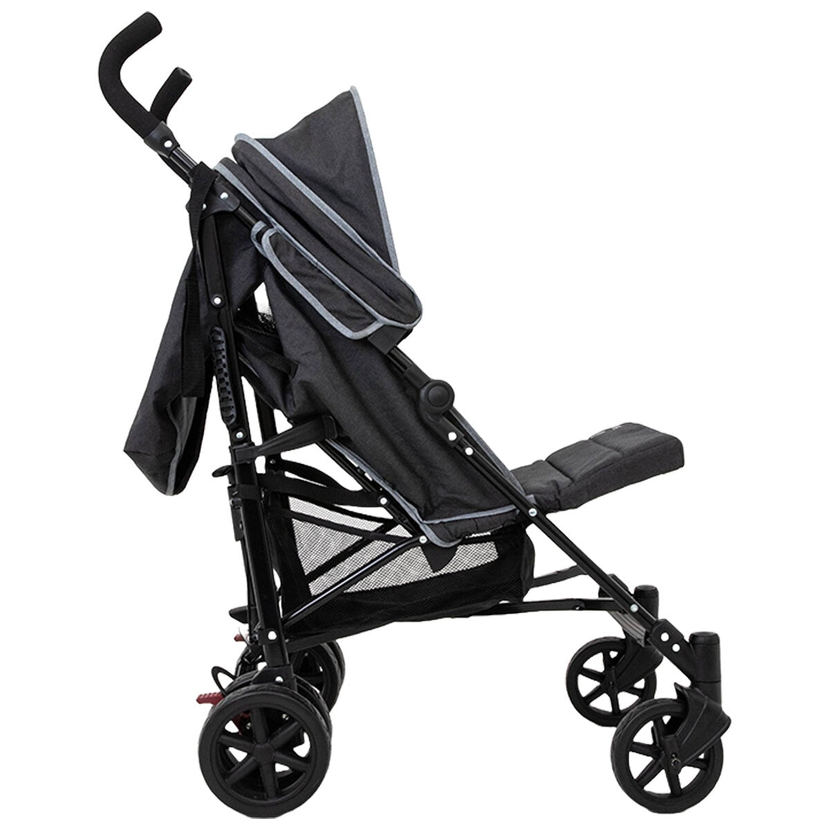 Betti Granny Stroller B-Granny-Blk Black Polyester Lightweight