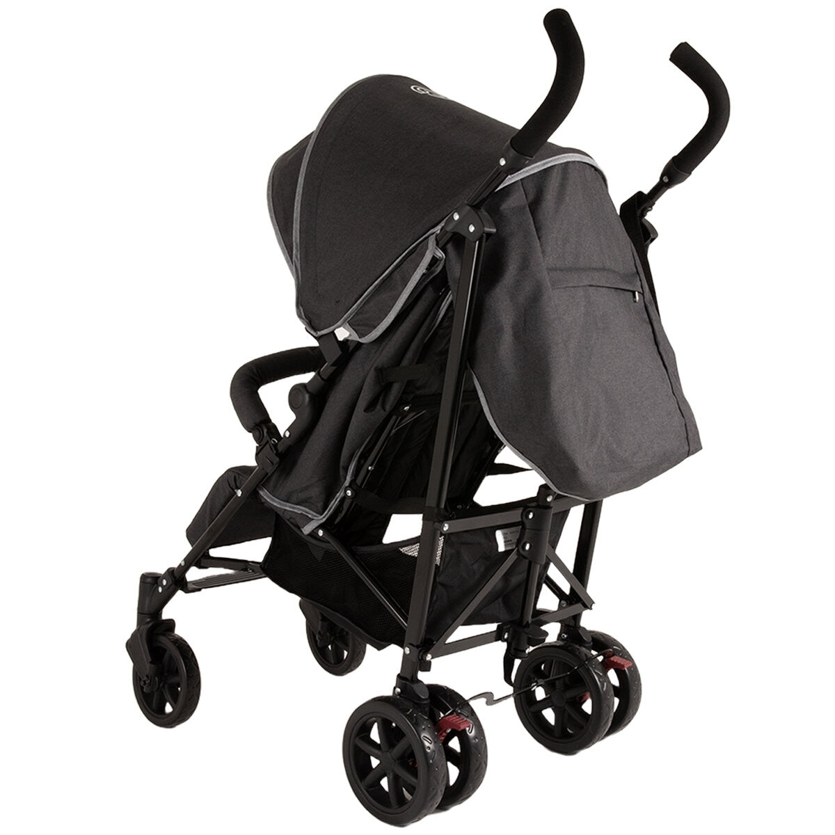 Betti Granny Stroller B-Granny-Blk Black Polyester Lightweight