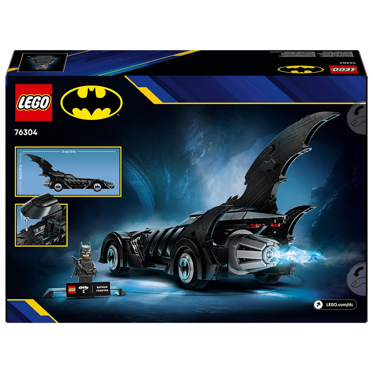 Lego DC Batman Forever Batmobile Collectible 909-Piece Set 76304