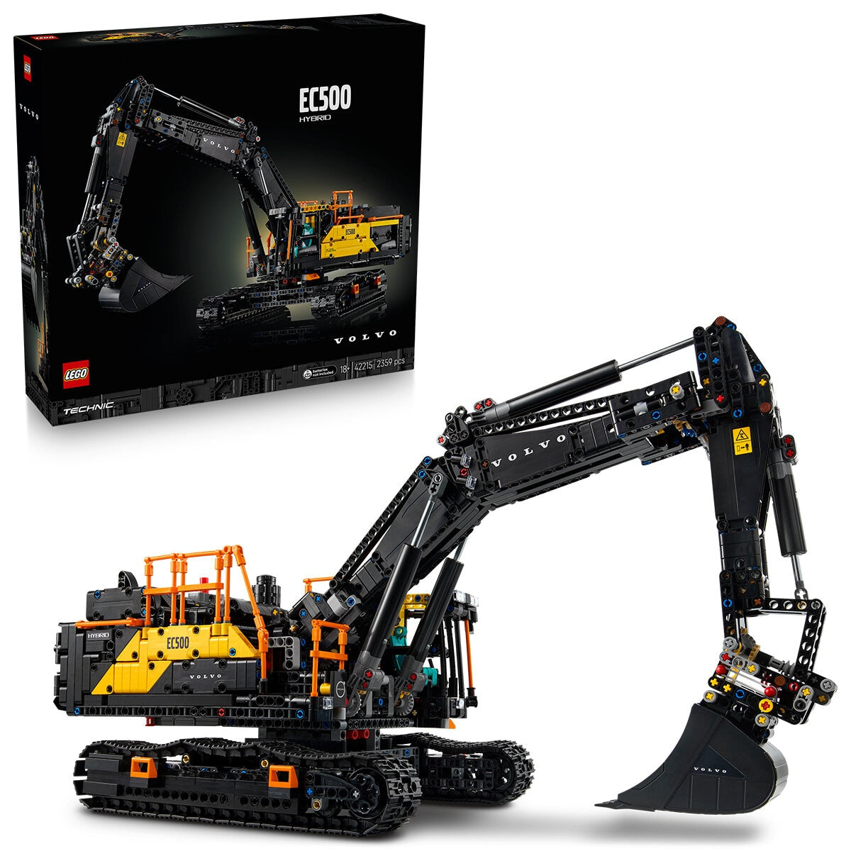 LEGO Technic Volvo EC500 Hybrid Excavator 42215 Motorised Set for Adults