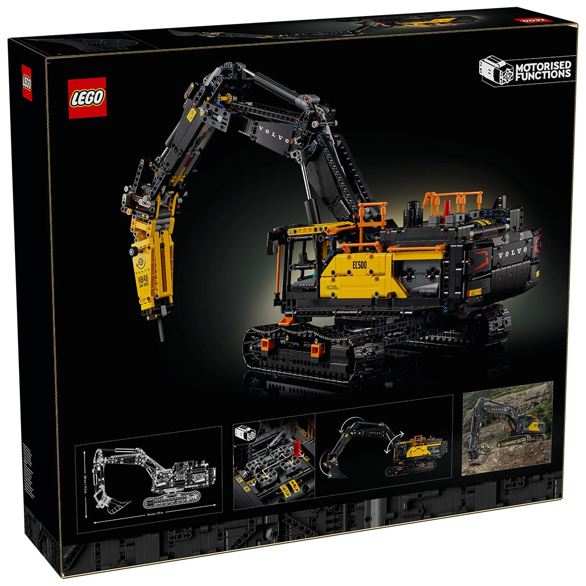 LEGO Technic Volvo EC500 Hybrid Excavator 42215 Motorised Set for Adults