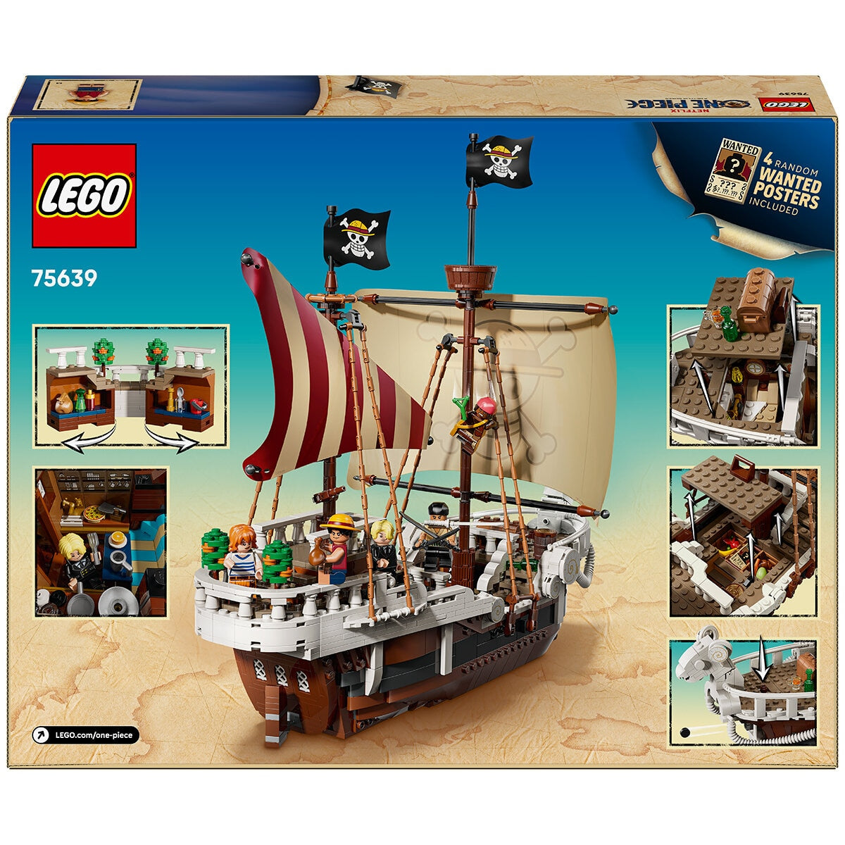 LEGO One Piece Going Merry Pirate Ship 75639 1376-Piece Set