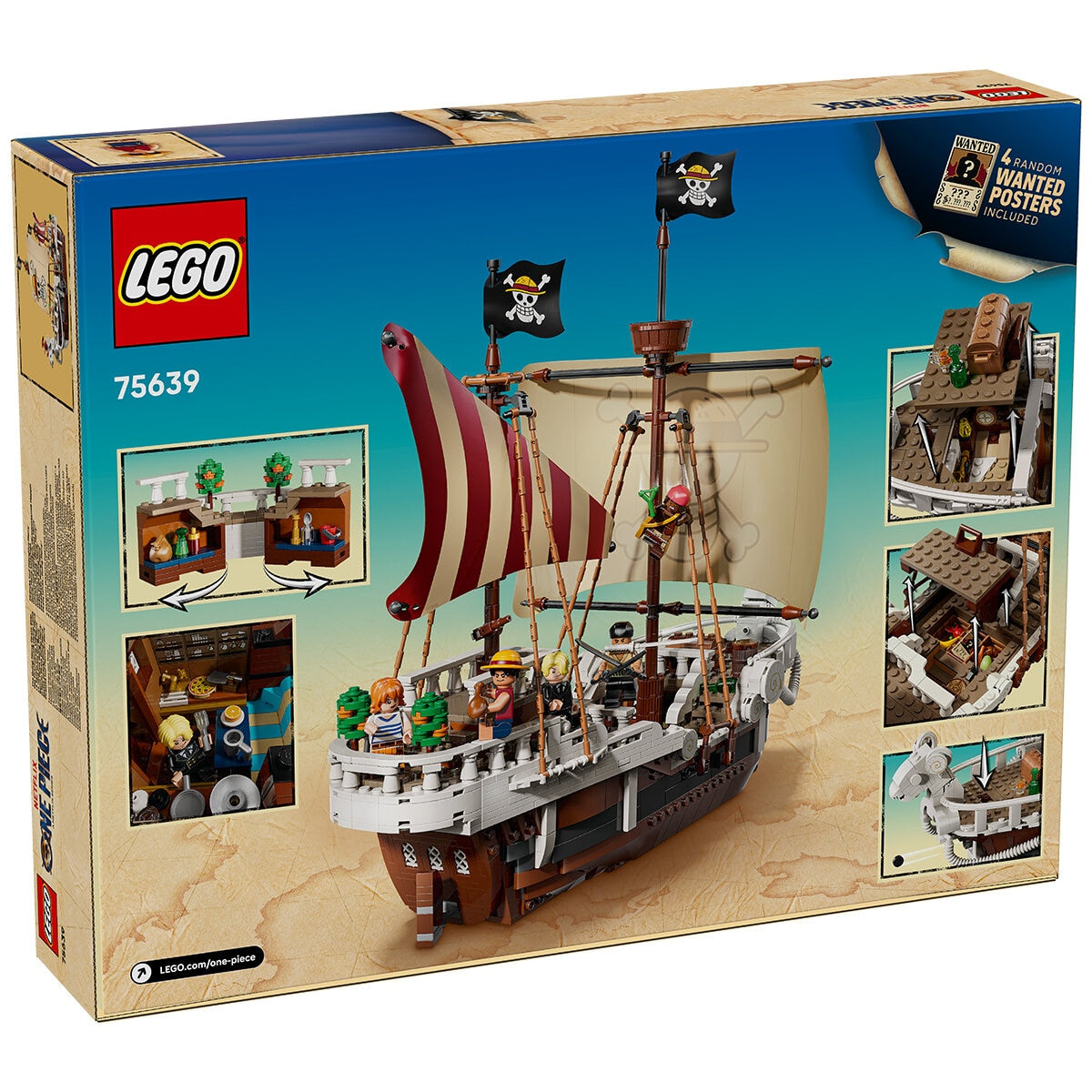 LEGO One Piece Going Merry Pirate Ship 75639 1376-Piece Set