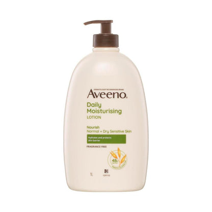 Aveeno Daily Moisturising Non-greasy Fragrance Free Body Lotion - 1L