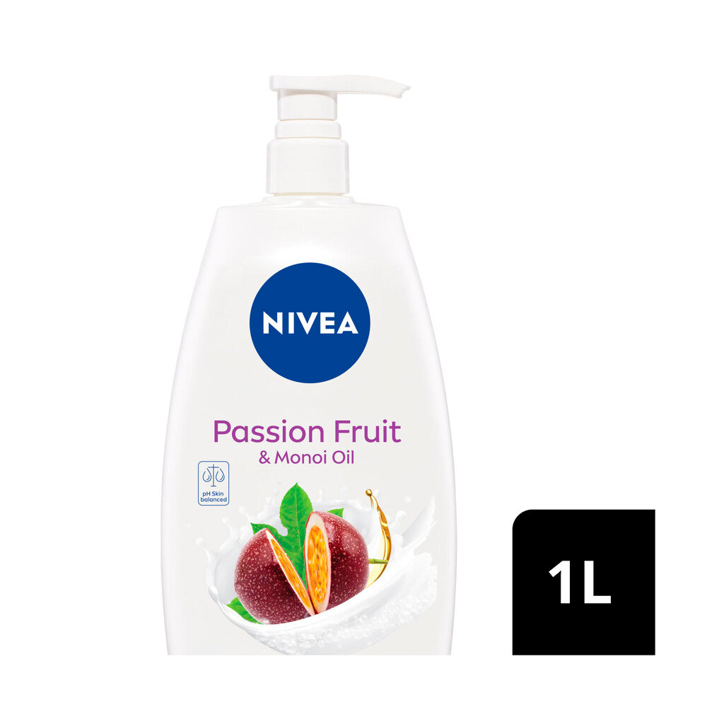 Nivea Shower Passionfruit And Monoi Oil - 1L