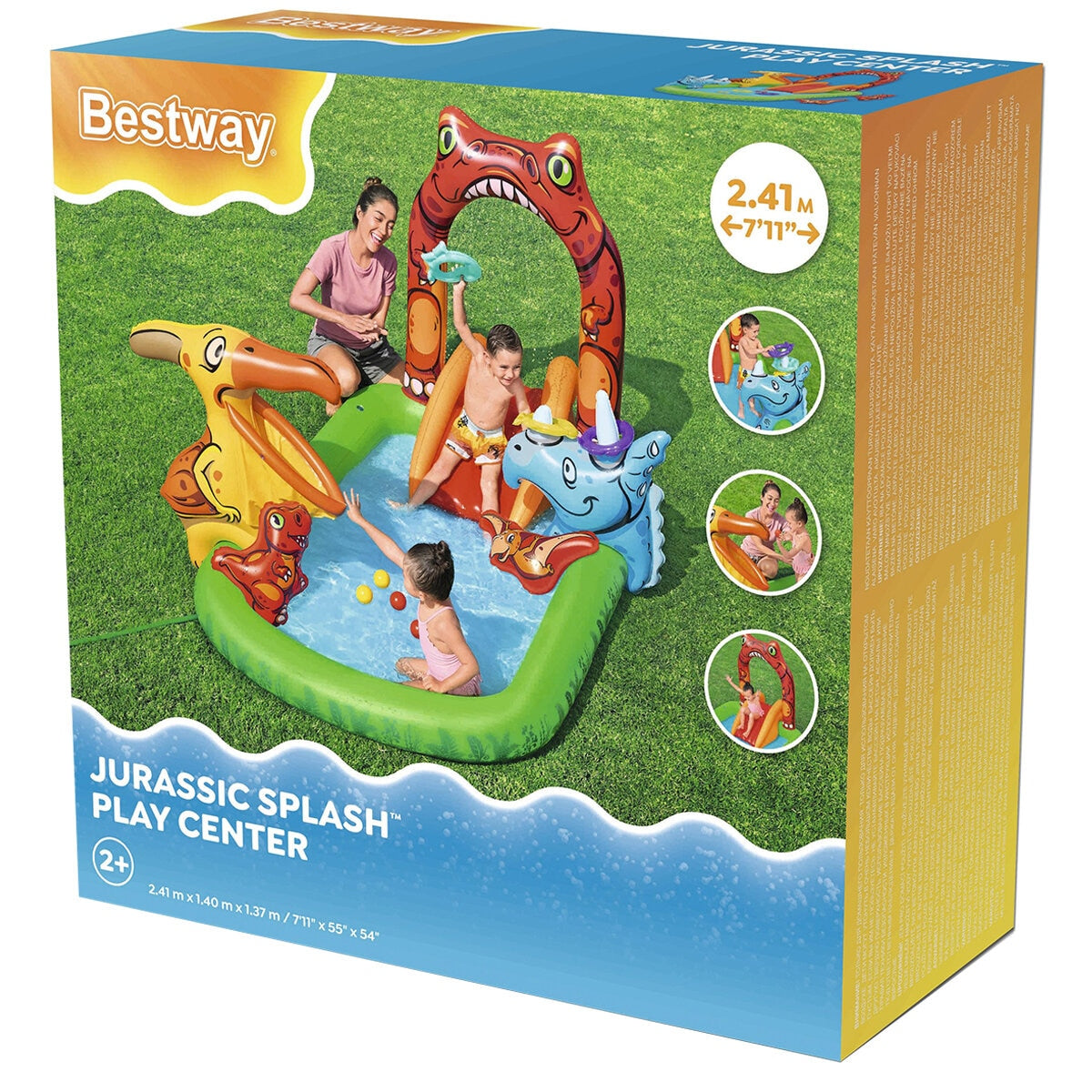 Bestway Jurassic Splash Play Centre Model 53160 PVC 190L