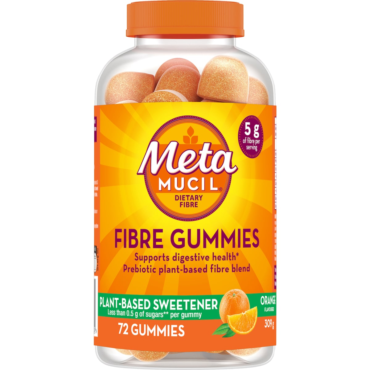 Metamucil Fibre Gummies For Digestive Health 72 pack