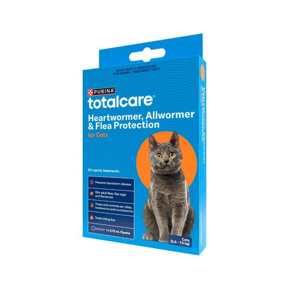 Purina Total Care Cat Treatment Heartwormer All Wormer Flea Control - 1 pack