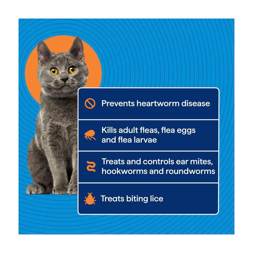Purina Total Care Cat Treatment Heartwormer All Wormer Flea Control - 1 pack