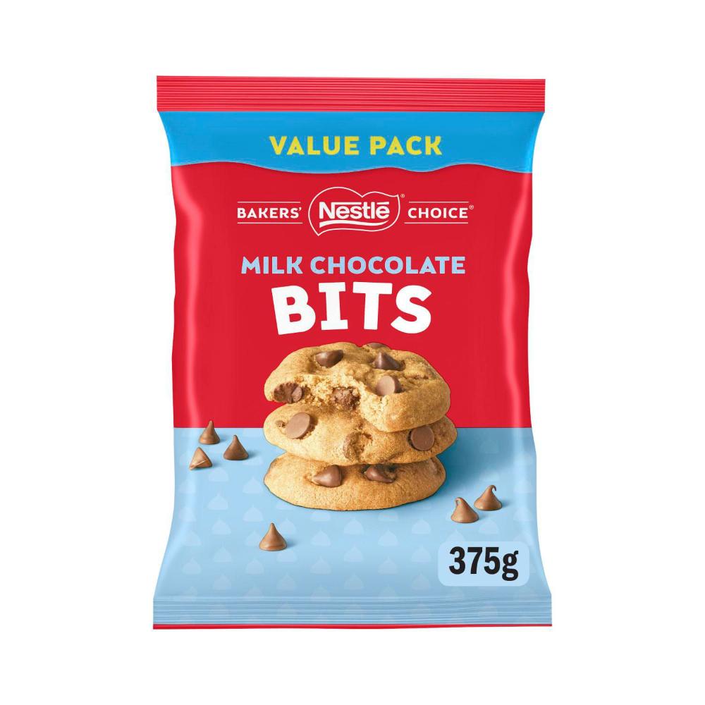 Nestle Bakers' Choice Baking Milk Chocolate Bits Value Pack - 375g