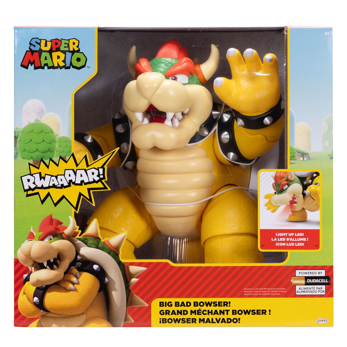Nintendo Big Bad Bowser Sound Light 13 Articulations Model 42274 33cm