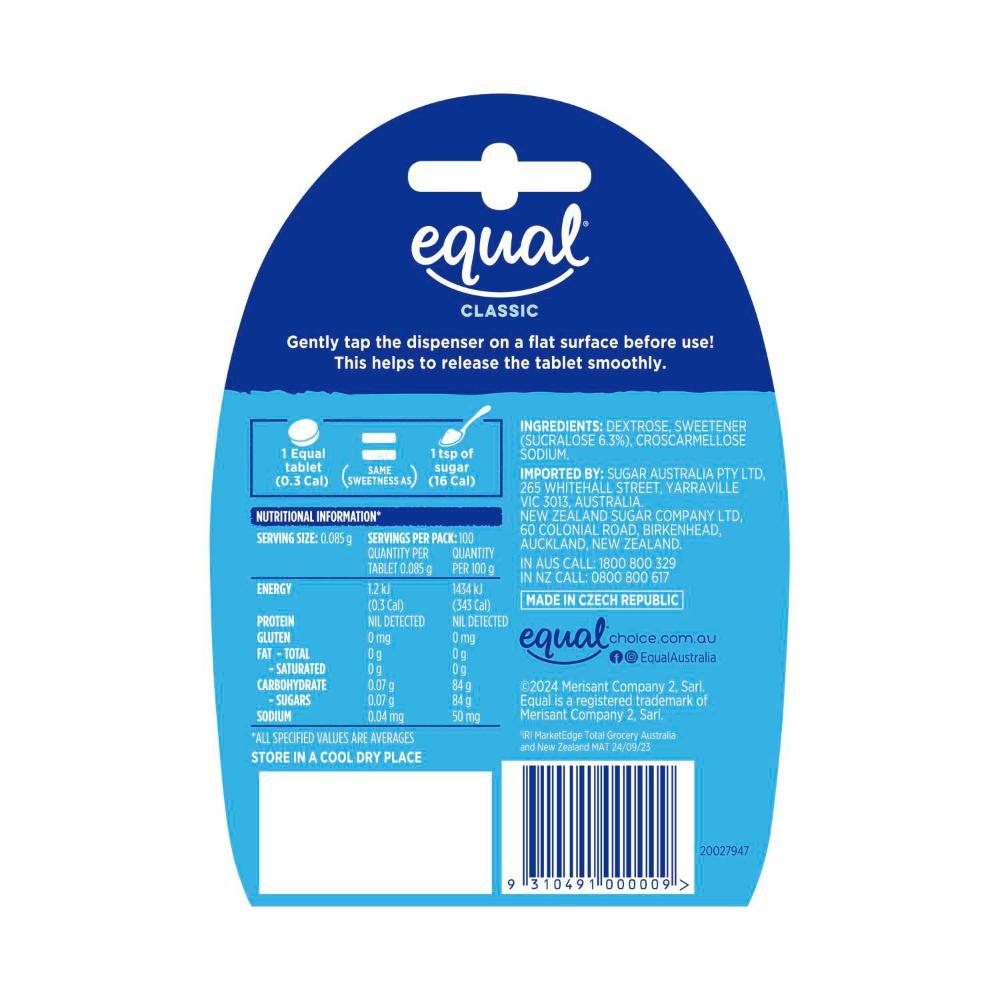 Equal Sweetener Tablets - 100 pack